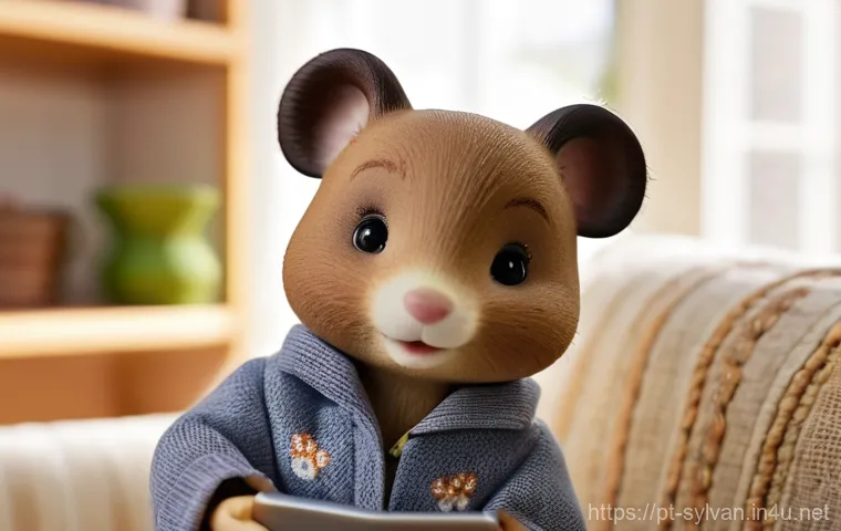 실바니안 가족 중고 거래 팁 - **Prompt:** "A Portuguese collector, a woman in her late 20s, with a warm, excited expression, is si...