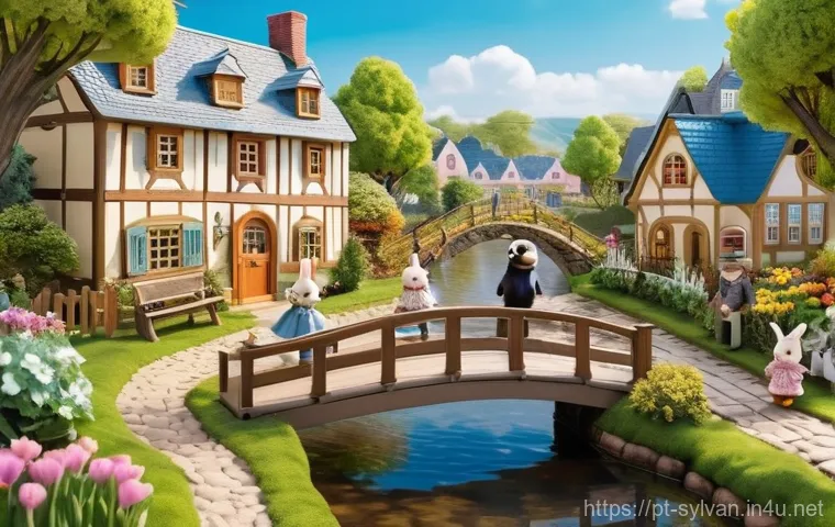 실바니안 가족 테마파크 방문기 - **Prompt Title: A Whimsical Sylvanian Village Scene**

    **Image Prompt:** A panoramic, vibrant, a...