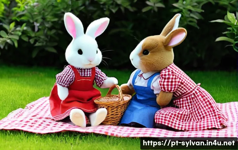 실바니안 가족 코스프레 아이디어 - **Prompt 1: Wholesome Sylvanian Family Cosplay Picnic**
    "A heartwarming, full-body shot of a div...